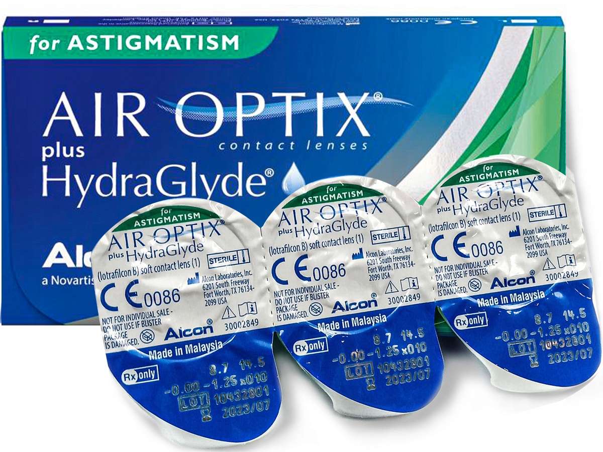 Купить air optix plus hydraglyde for astigmatism в сети оптических салонов  АртОптика г. Челябинск